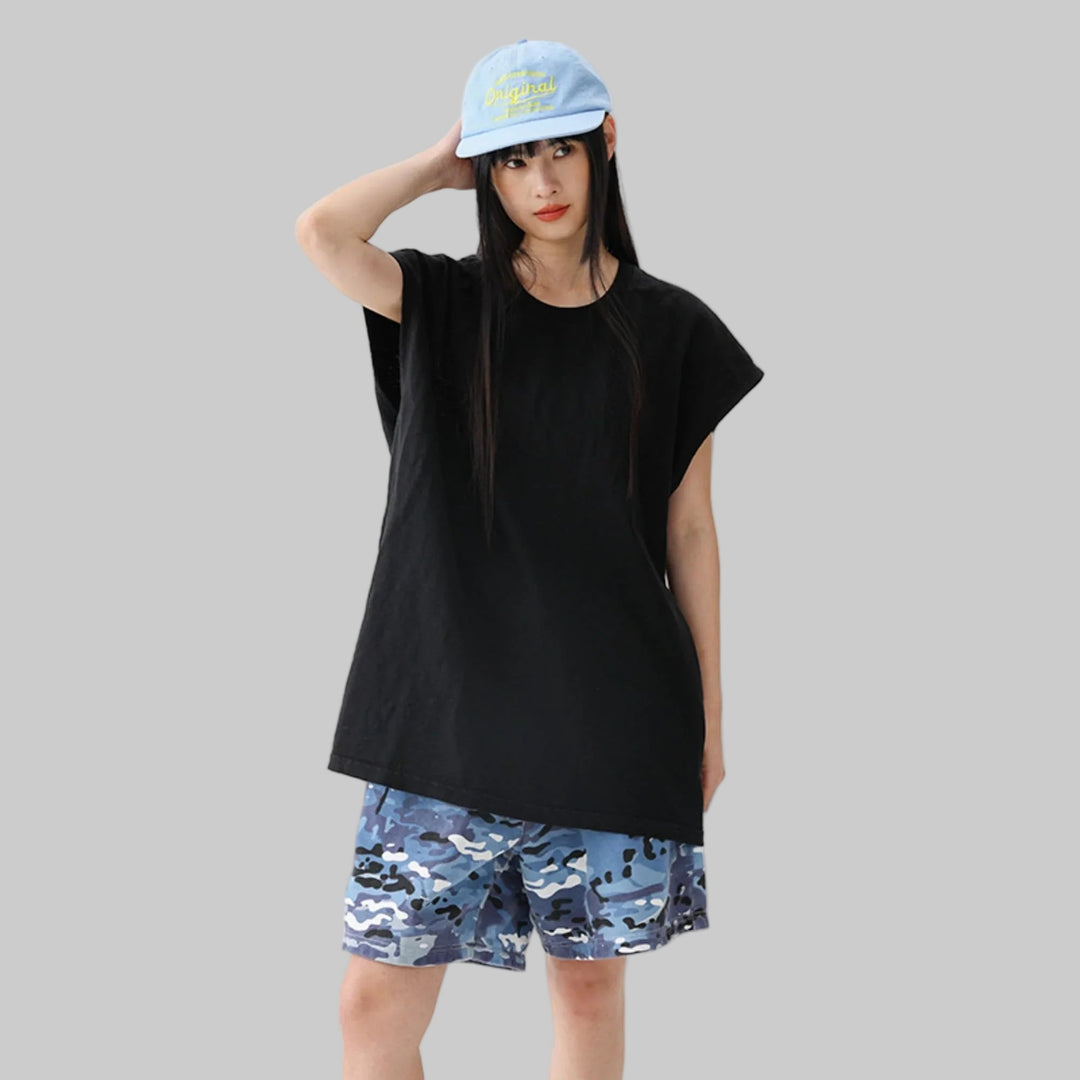 BLACKARMADA Unisex Vintage Sleeveless Tee | 100% Cotton Stone-Washed Oversized Shirt