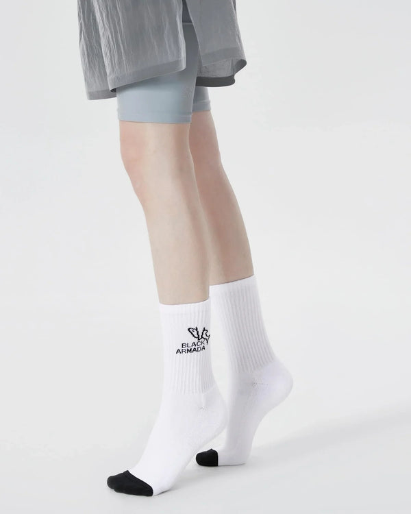 BLACKARMADA Breathable Cotton Crew Socks ¨C Cushioned Sport Socks