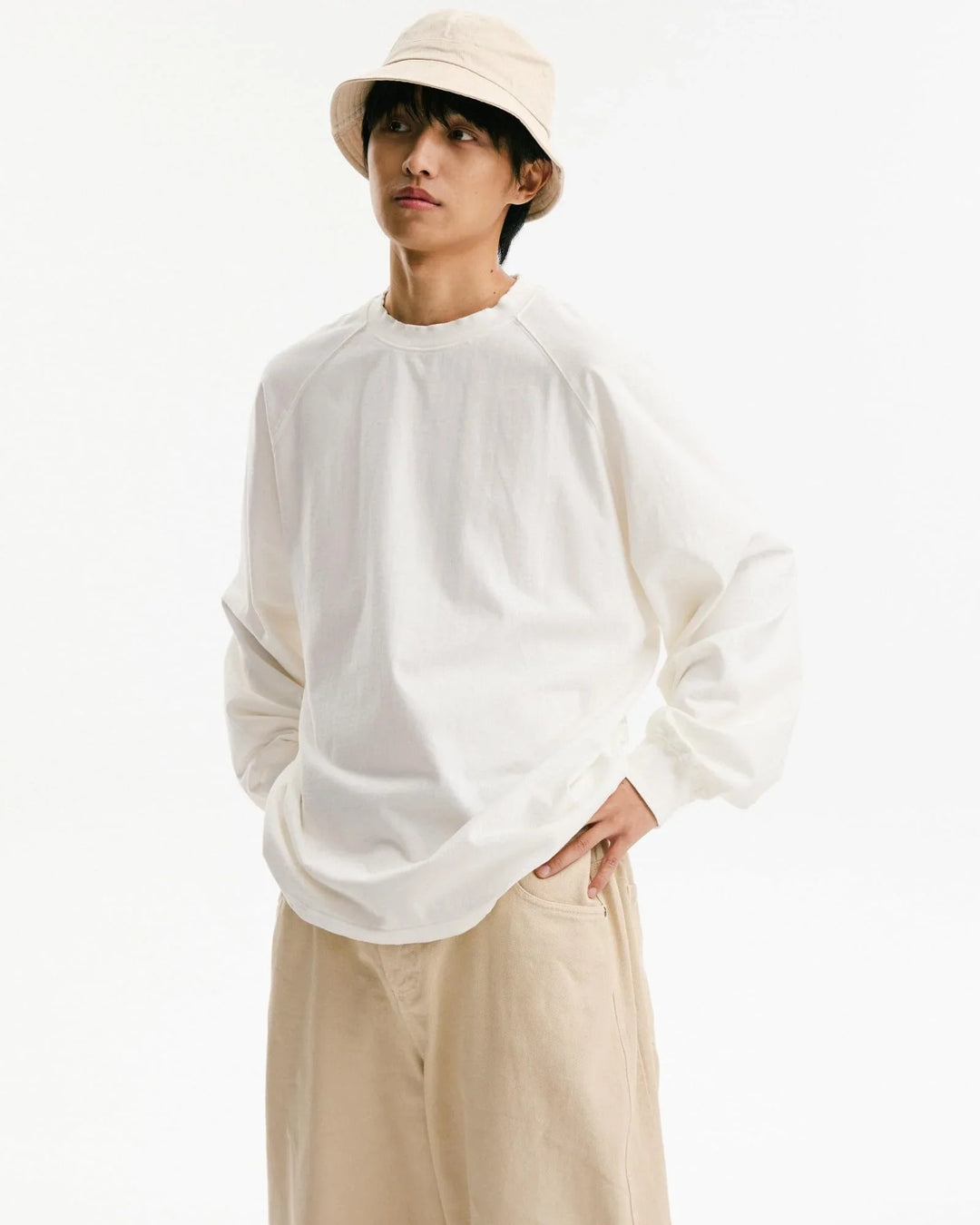 BLACKARMADA Vintage Washed Unisex Long Sleeve Tee | Relaxed Fit Cotton Shirt