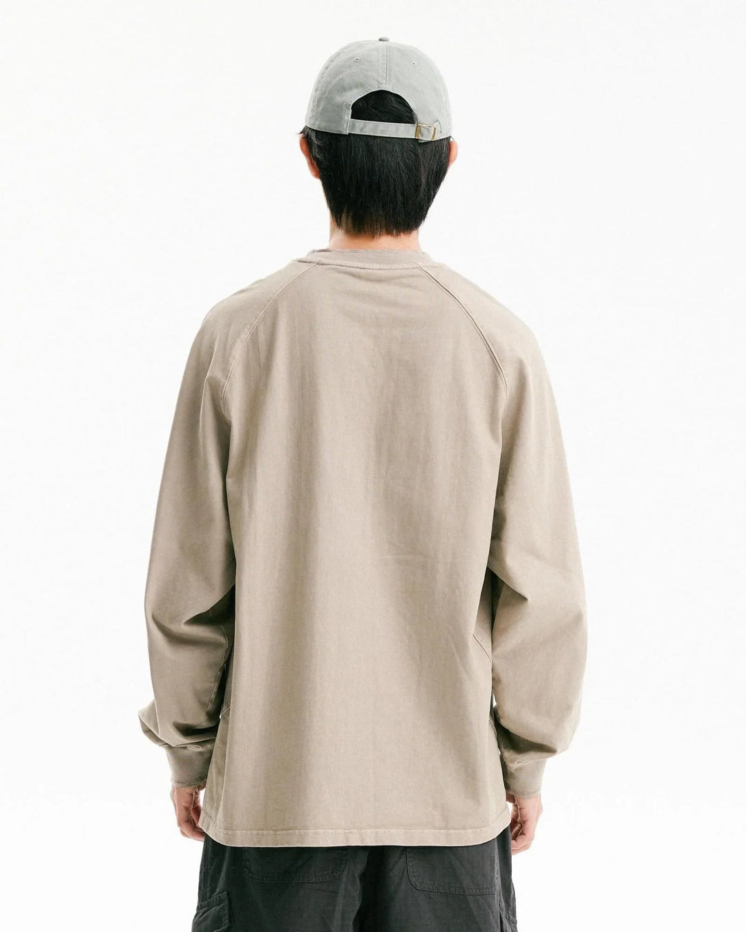 BLACKARMADA Vintage Washed Unisex Long Sleeve Tee | Relaxed Fit Cotton Shirt