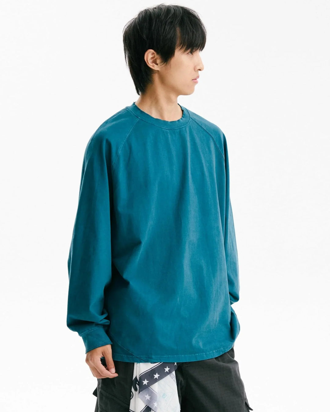 BLACKARMADA Vintage Washed Unisex Long Sleeve Tee | Relaxed Fit Cotton Shirt