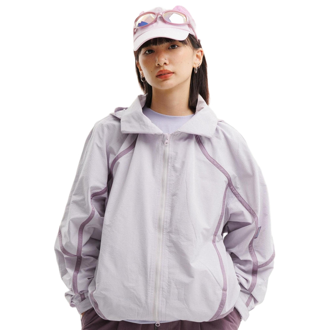 BLACKARMADA Lightweight Waterproof Hiking Jacket for Men & Women with Multi-Style Collar, Windproof Outdoor Shell
