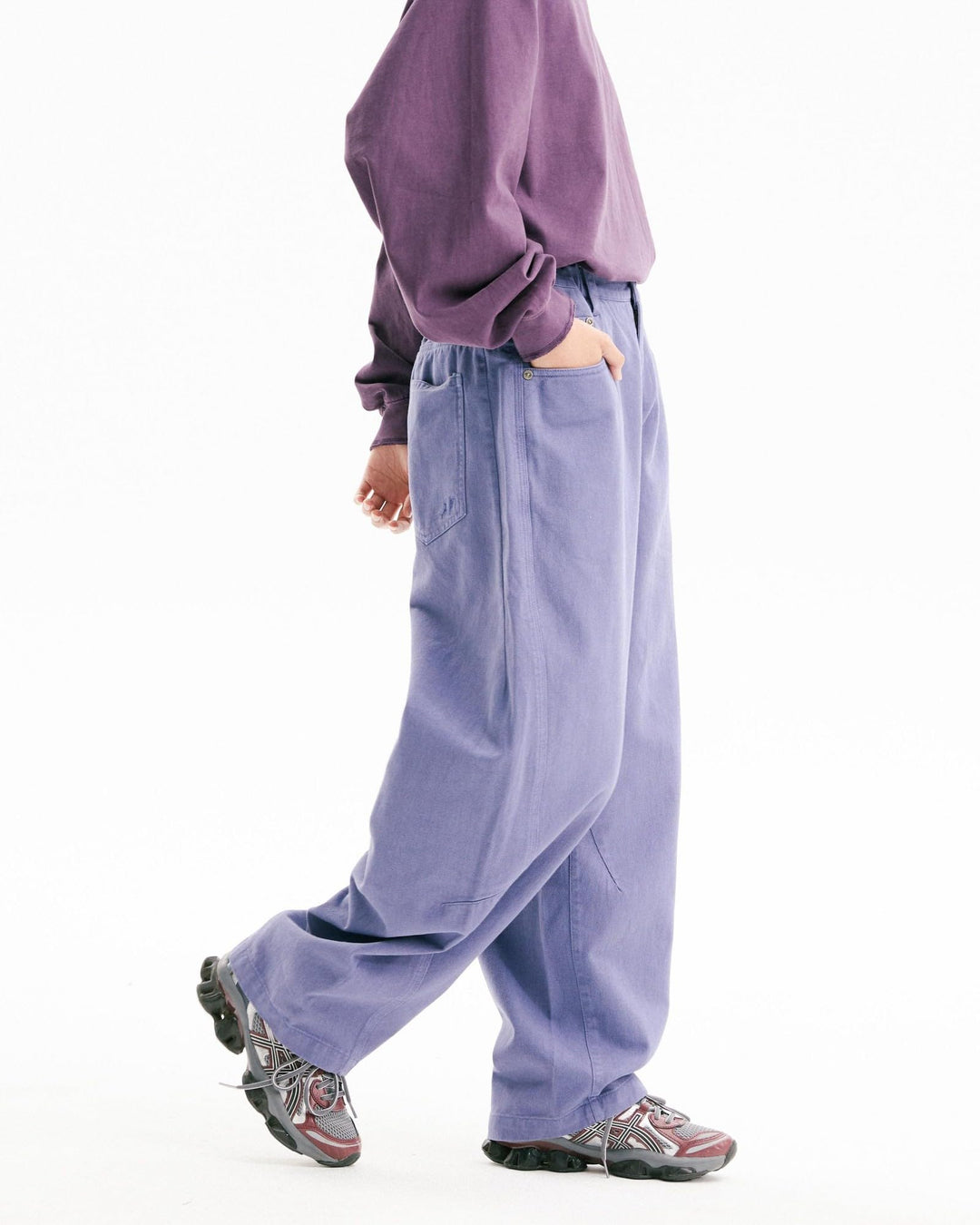 BLACKARMADA Vintage Curved-Leg 5-Pocket Pants for Men & Women, Retro Workwear Trousers