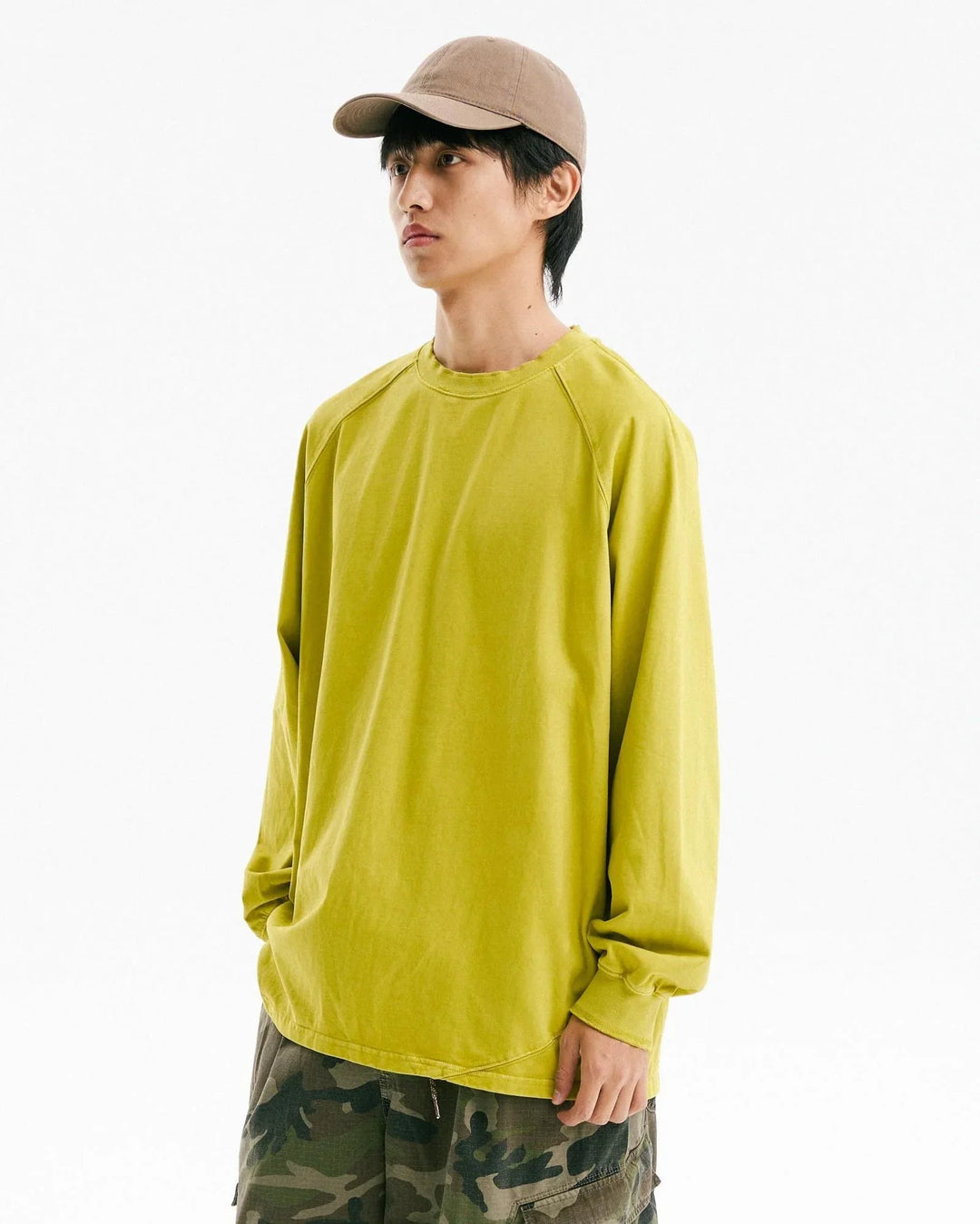 BLACKARMADA Vintage Washed Unisex Long Sleeve Tee | Relaxed Fit Cotton Shirt