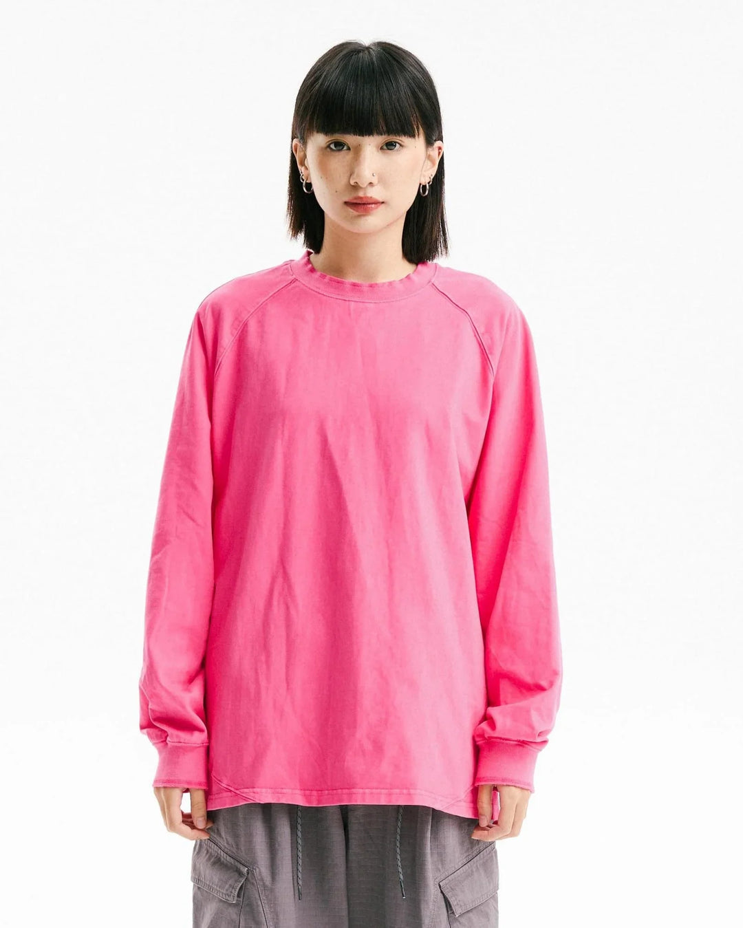 BLACKARMADA Vintage Washed Unisex Long Sleeve Tee | Relaxed Fit Cotton Shirt