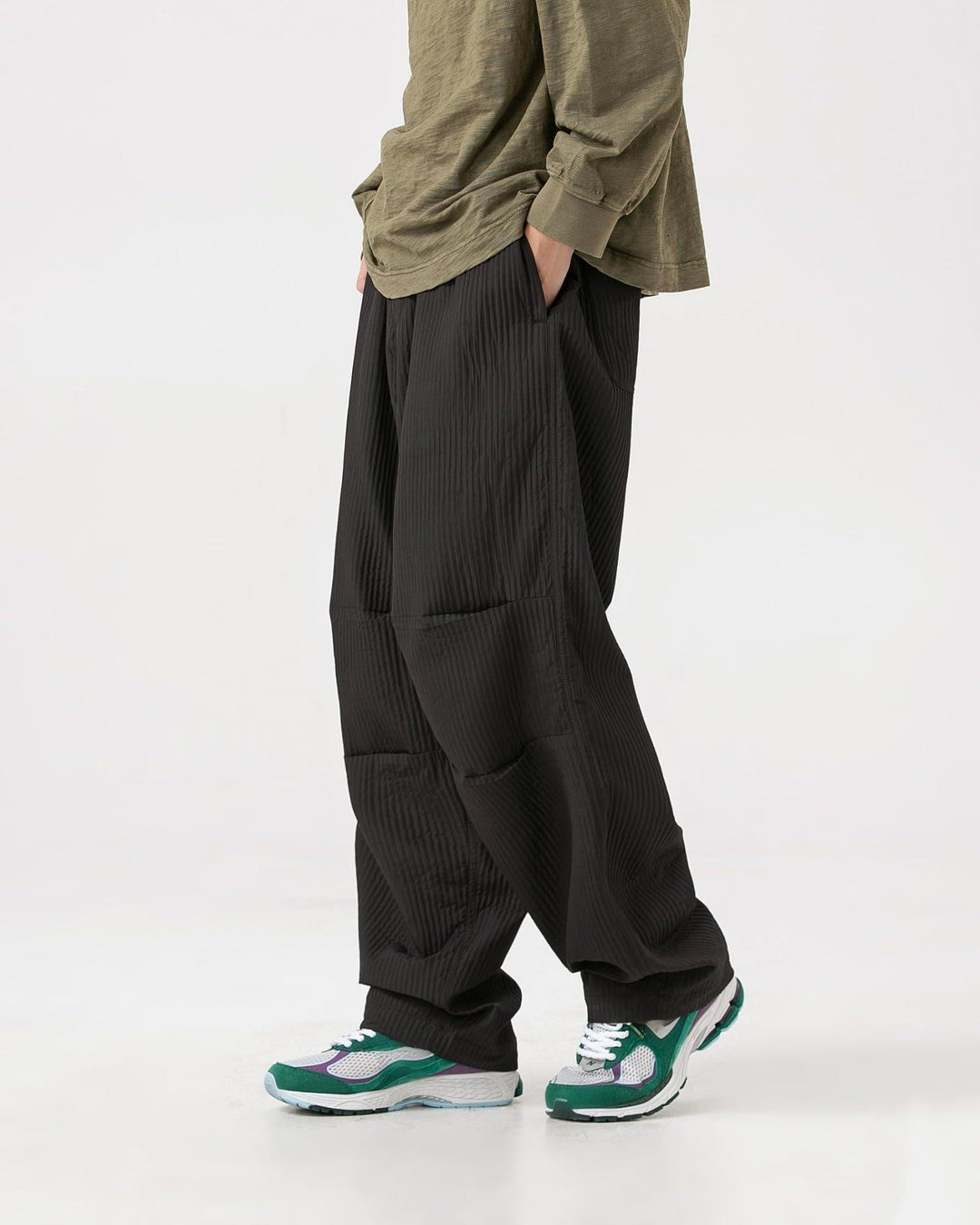 BLACKARMADA Unisex Relaxed Fit Cargo Pants – Adjustable Waist, Lightweight Nylon, Casual Outdoor Gear