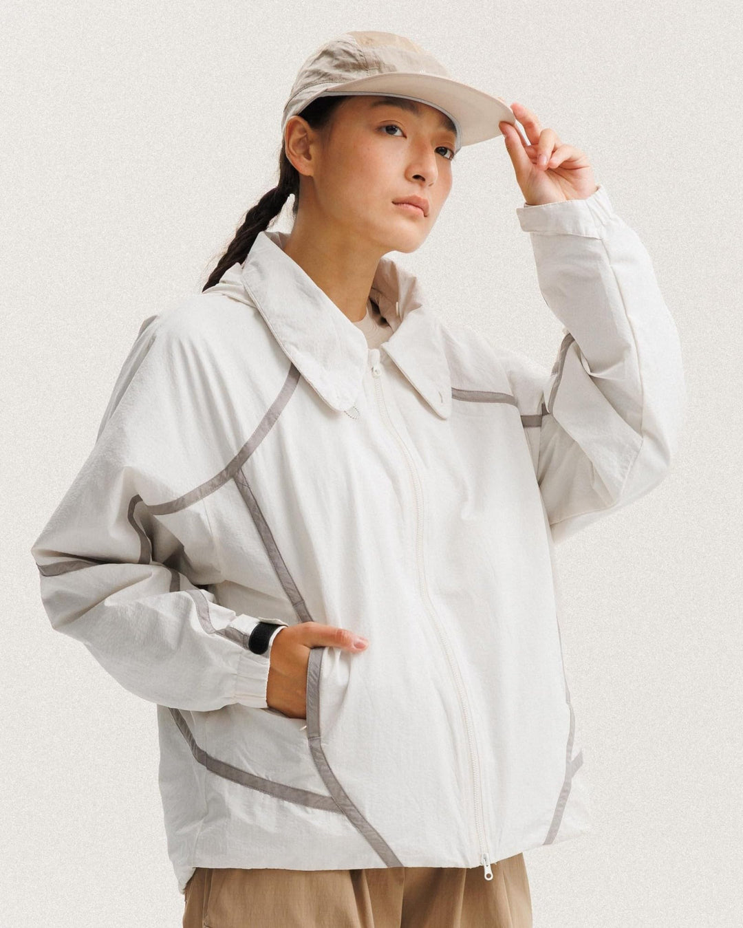 BLACKARMADA Lightweight Waterproof Hiking Jacket for Men & Women with Multi-Style Collar, Windproof Outdoor Shell