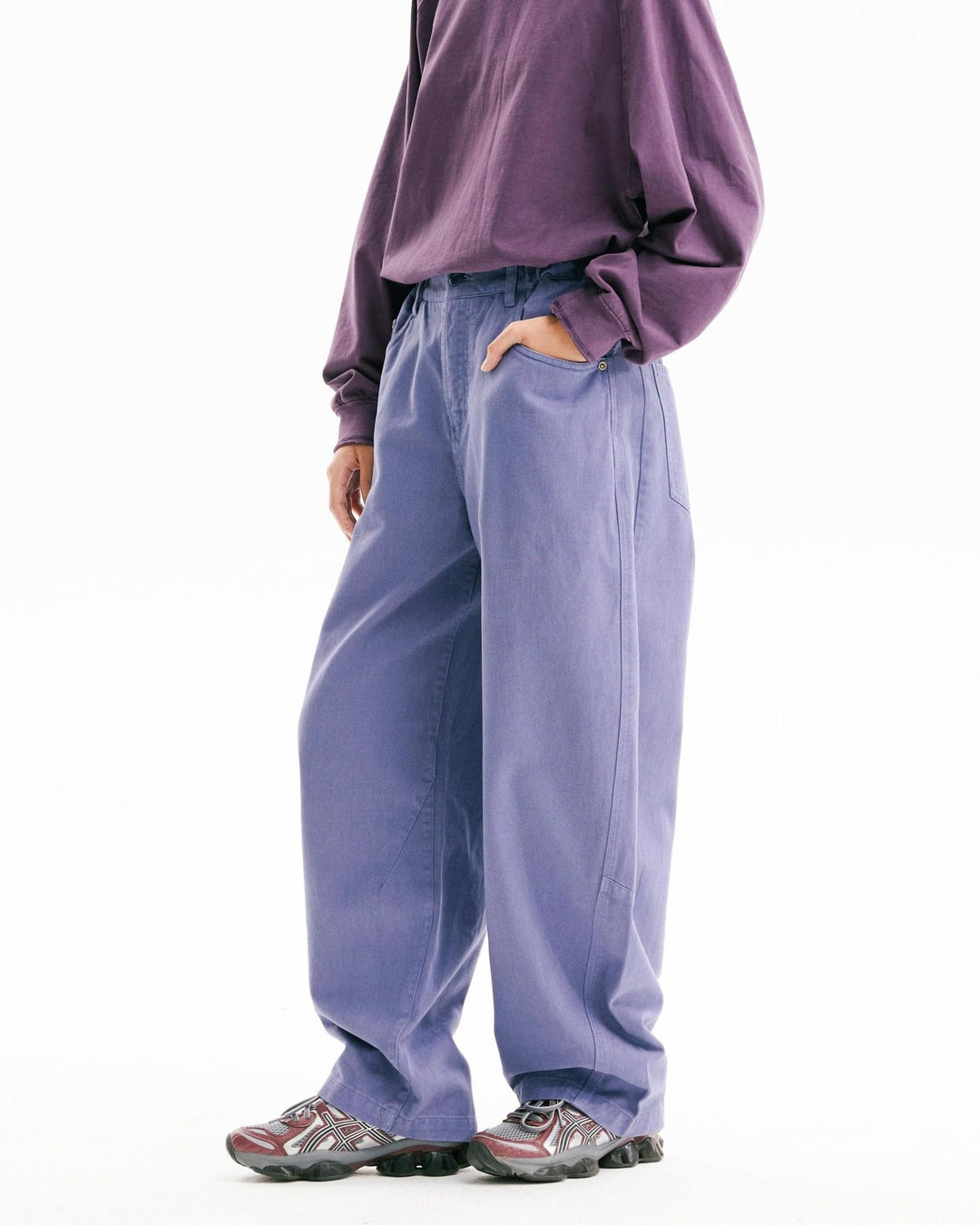 BLACKARMADA Vintage Curved-Leg 5-Pocket Pants for Men & Women, Retro Workwear Trousers