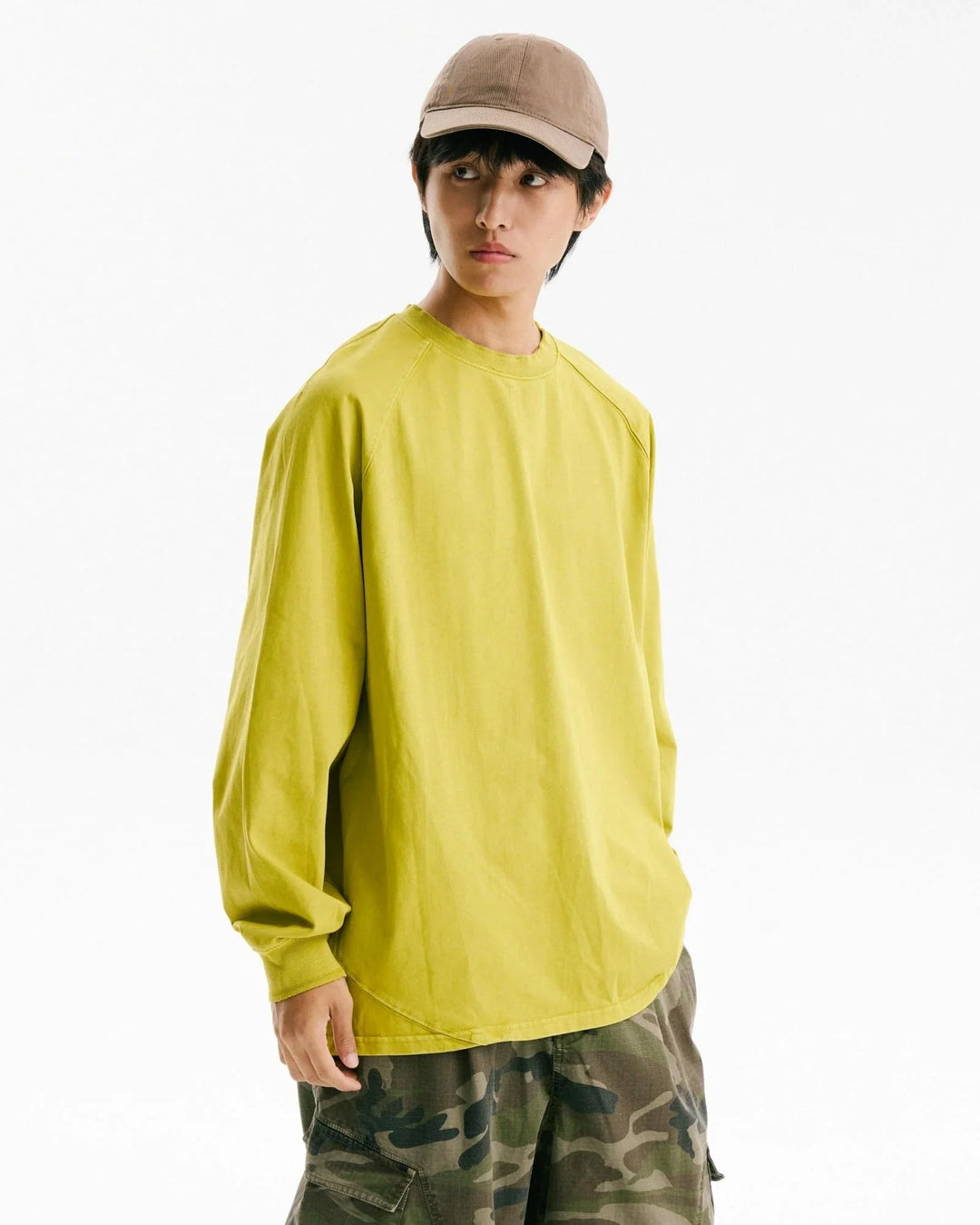 BLACKARMADA Vintage Washed Unisex Long Sleeve Tee | Relaxed Fit Cotton Shirt