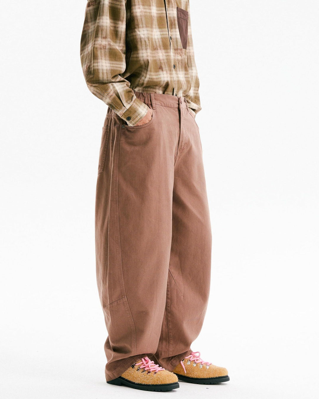 BLACKARMADA Vintage Curved-Leg 5-Pocket Pants for Men & Women, Retro Workwear Trousers
