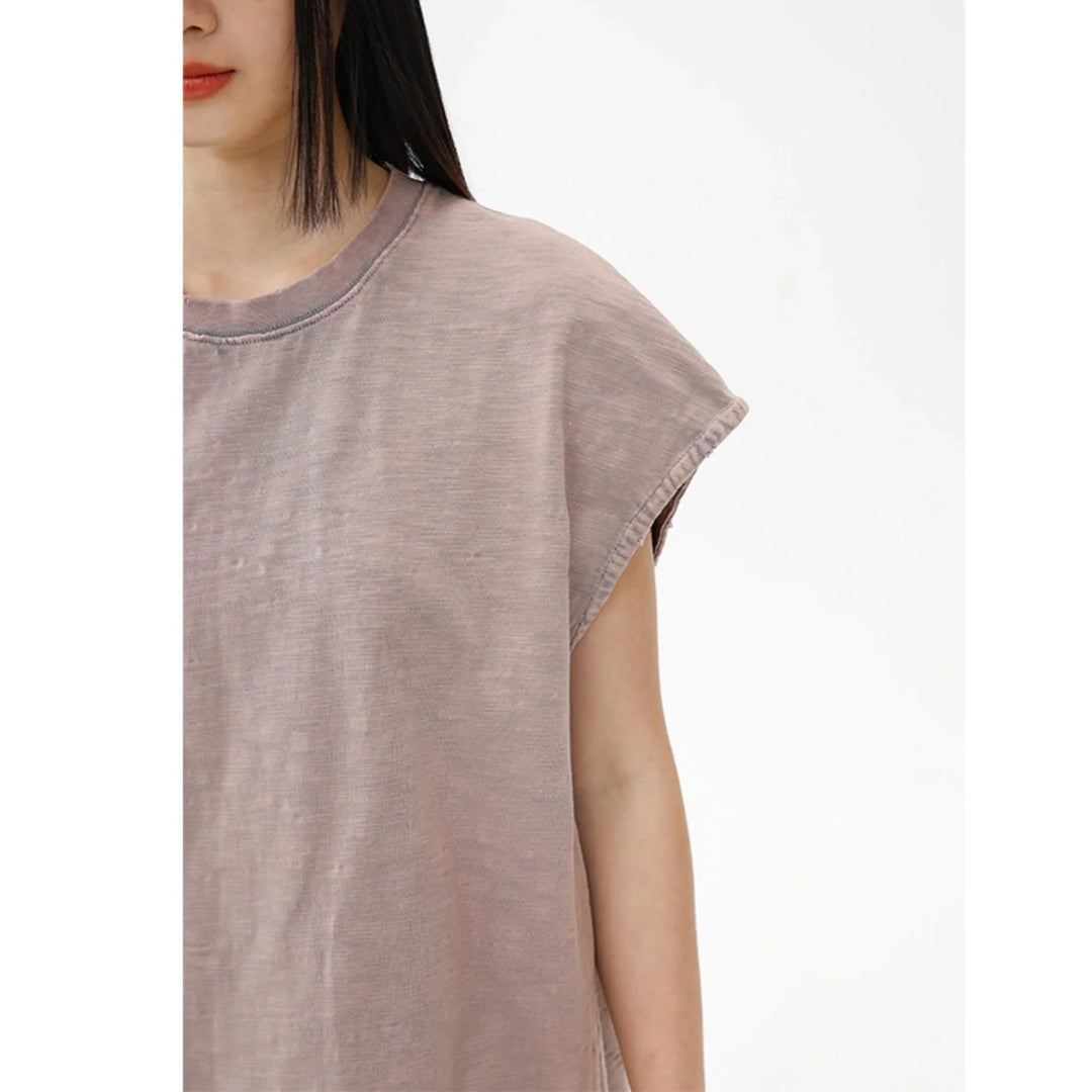 BLACKARMADA Unisex Vintage Sleeveless Tee | 100% Cotton Stone-Washed Oversized Shirt