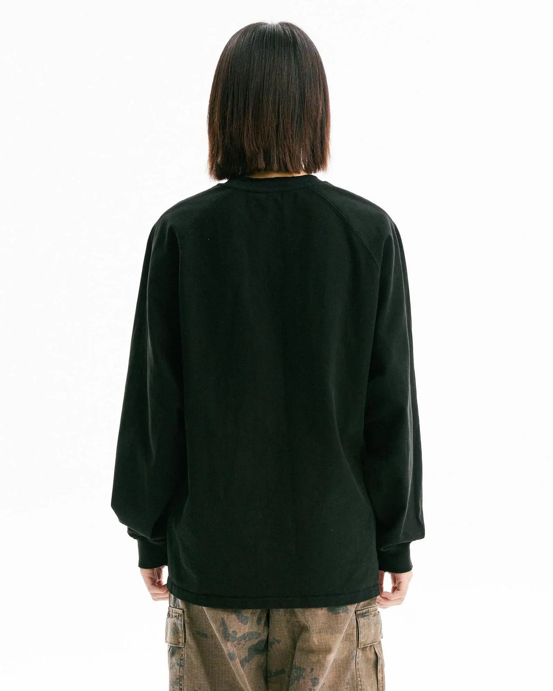BLACKARMADA Vintage Washed Unisex Long Sleeve Tee | Relaxed Fit Cotton Shirt