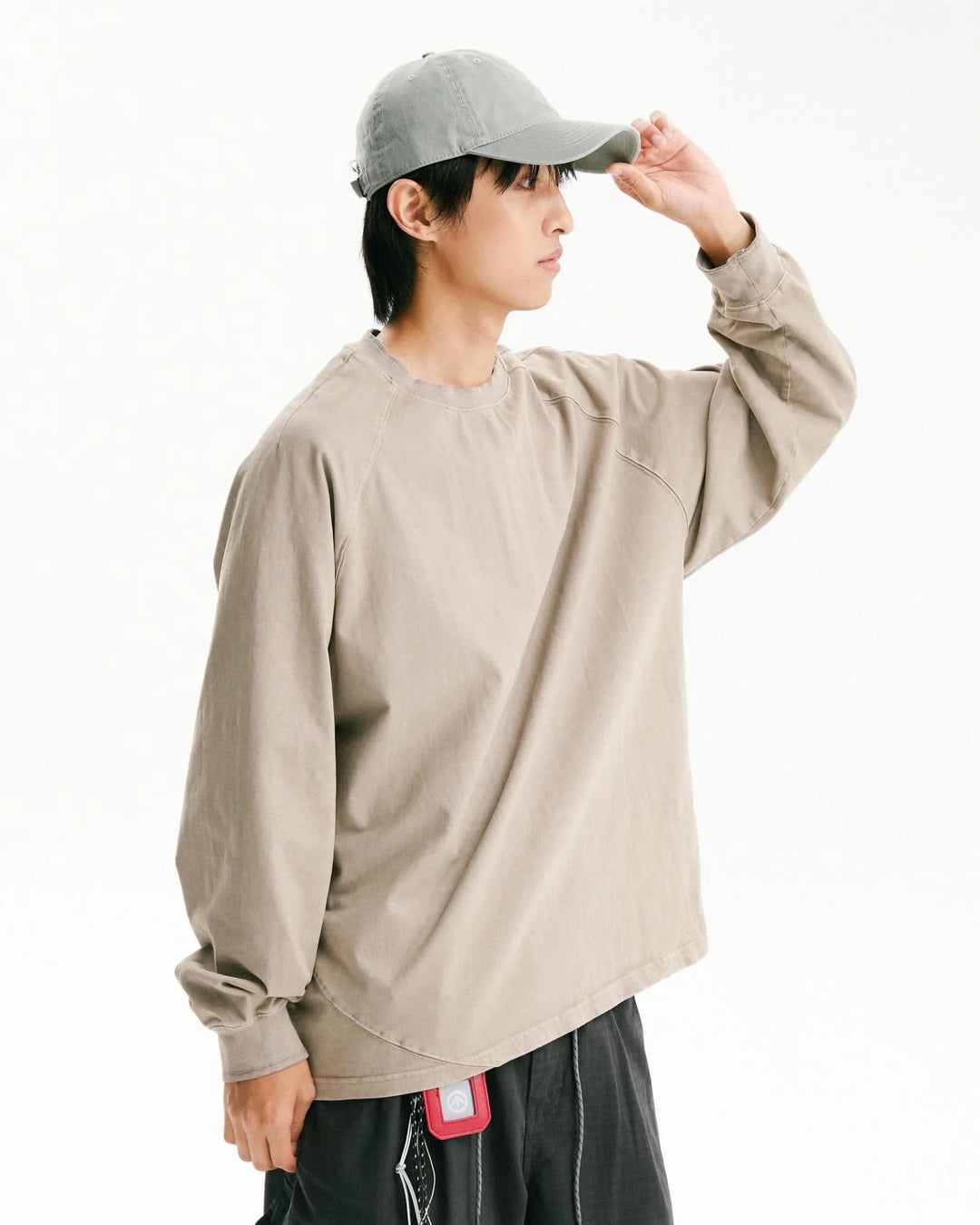 BLACKARMADA Vintage Washed Unisex Long Sleeve Tee | Relaxed Fit Cotton Shirt