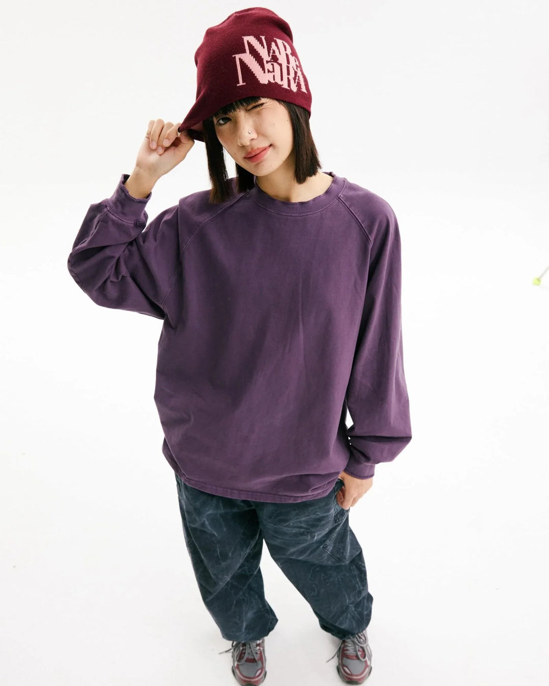 BLACKARMADA Vintage Washed Unisex Long Sleeve Tee | Relaxed Fit Cotton Shirt