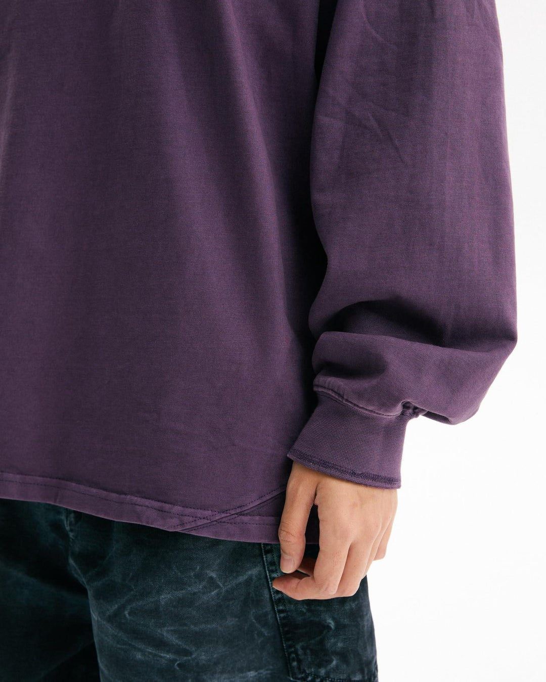 BLACKARMADA Vintage Washed Unisex Long Sleeve Tee | Relaxed Fit Cotton Shirt