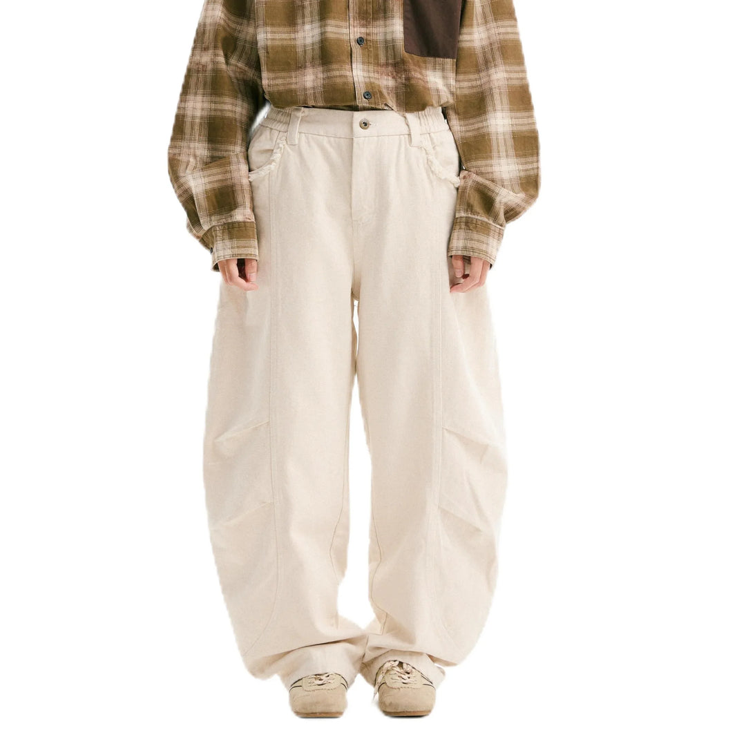 BLACKARMADA Vintage Cargo Pants | Cotton Wide-Leg Workwear for Men & Women