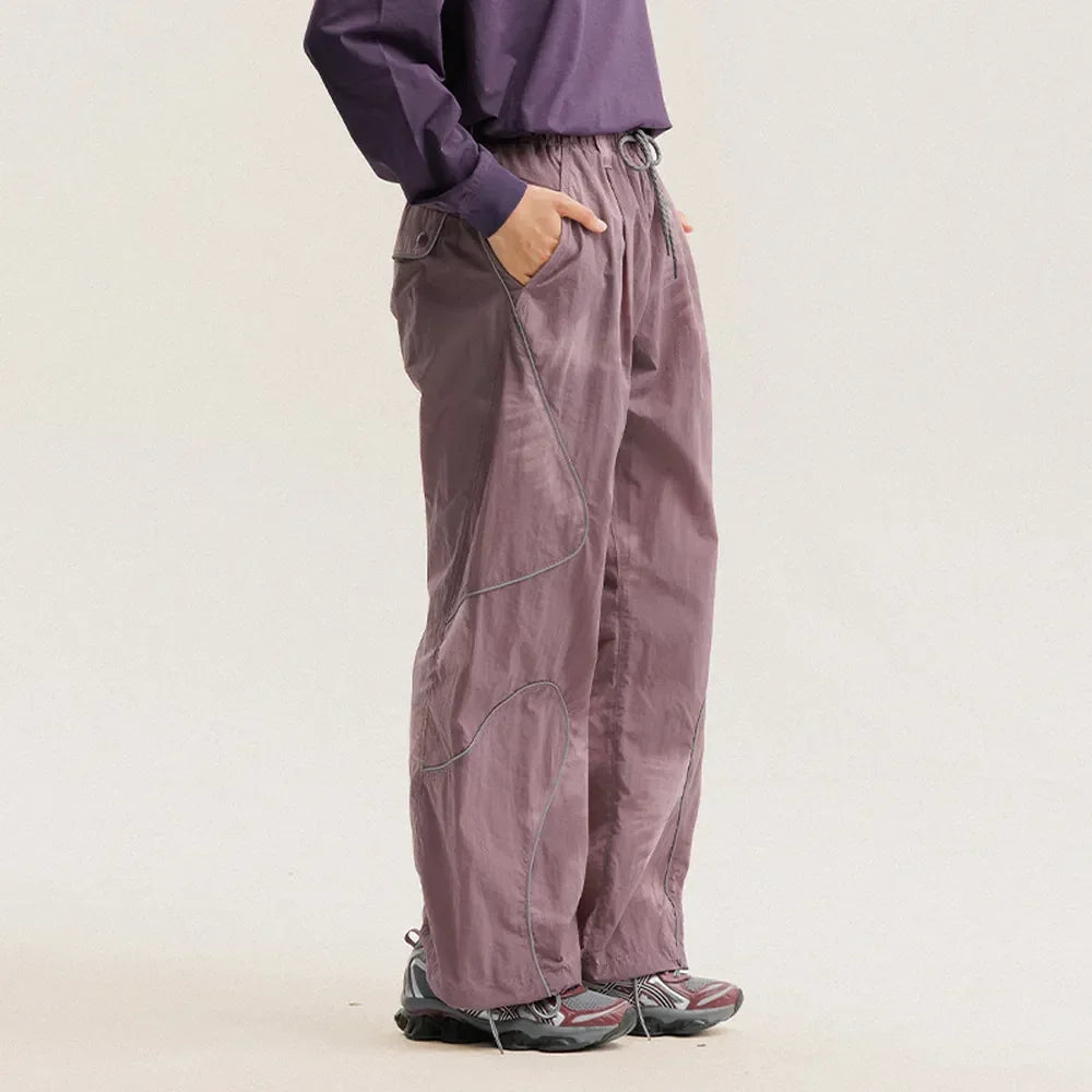 BLACKARMADA Waterproof Parachute Pants | Reflective Quick-Dry Joggers for Men & Women