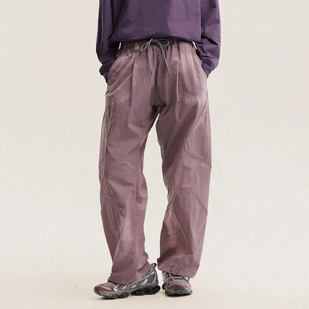 BLACKARMADA Waterproof Parachute Pants | Reflective Quick-Dry Joggers for Men & Women