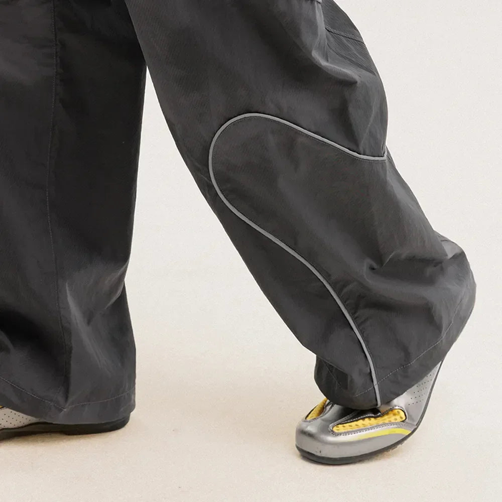 BLACKARMADA Waterproof Parachute Pants | Reflective Quick-Dry Joggers for Men & Women