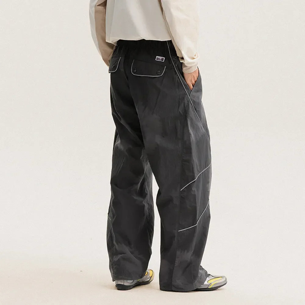 BLACKARMADA Waterproof Parachute Pants | Reflective Quick-Dry Joggers for Men & Women