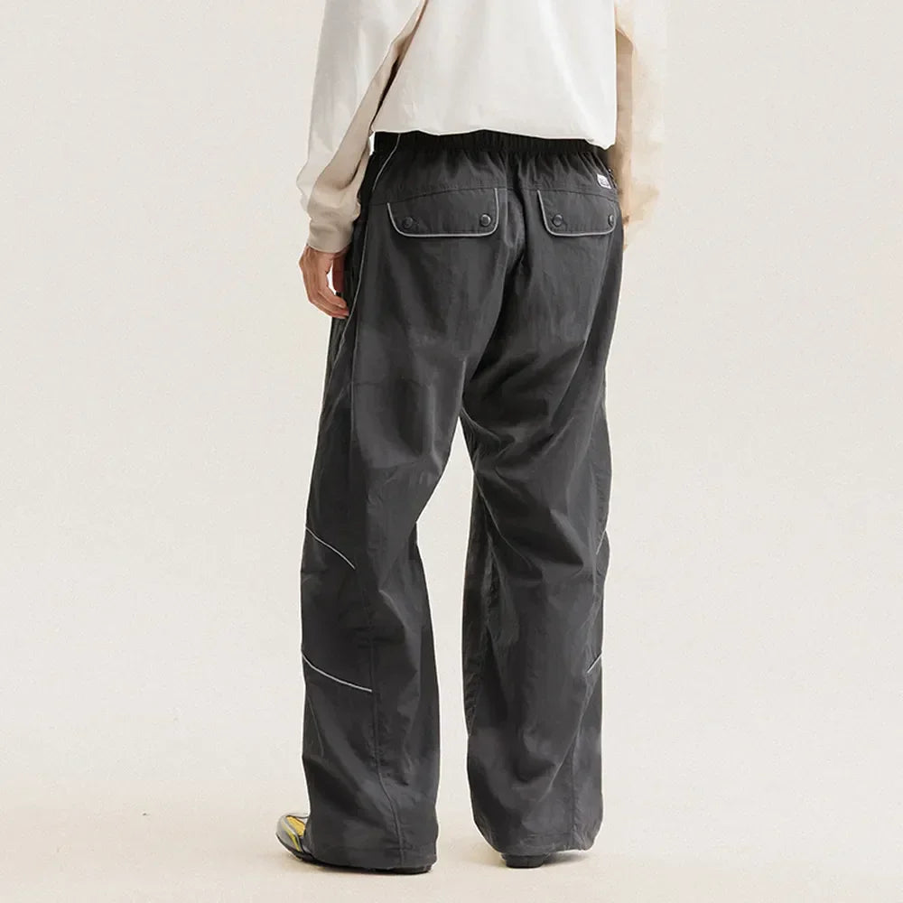 BLACKARMADA Waterproof Parachute Pants | Reflective Quick-Dry Joggers for Men & Women