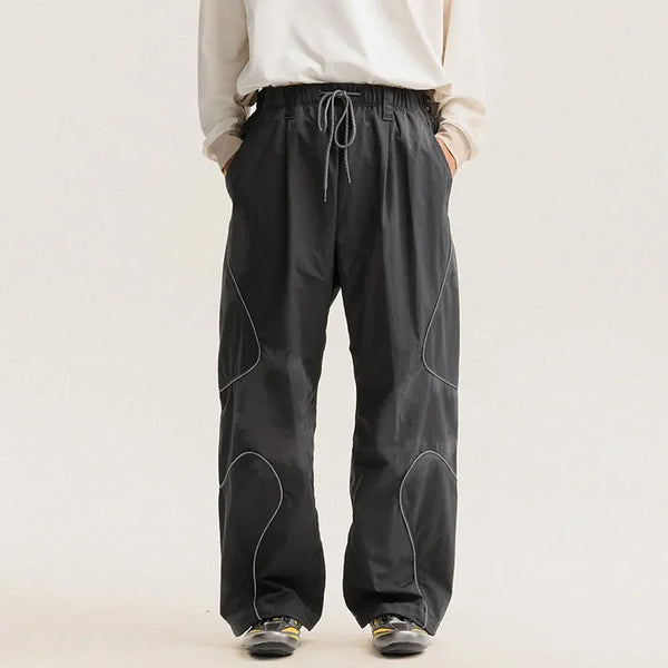 BLACKARMADA Waterproof Parachute Pants | Reflective Quick-Dry Joggers for Men & Women