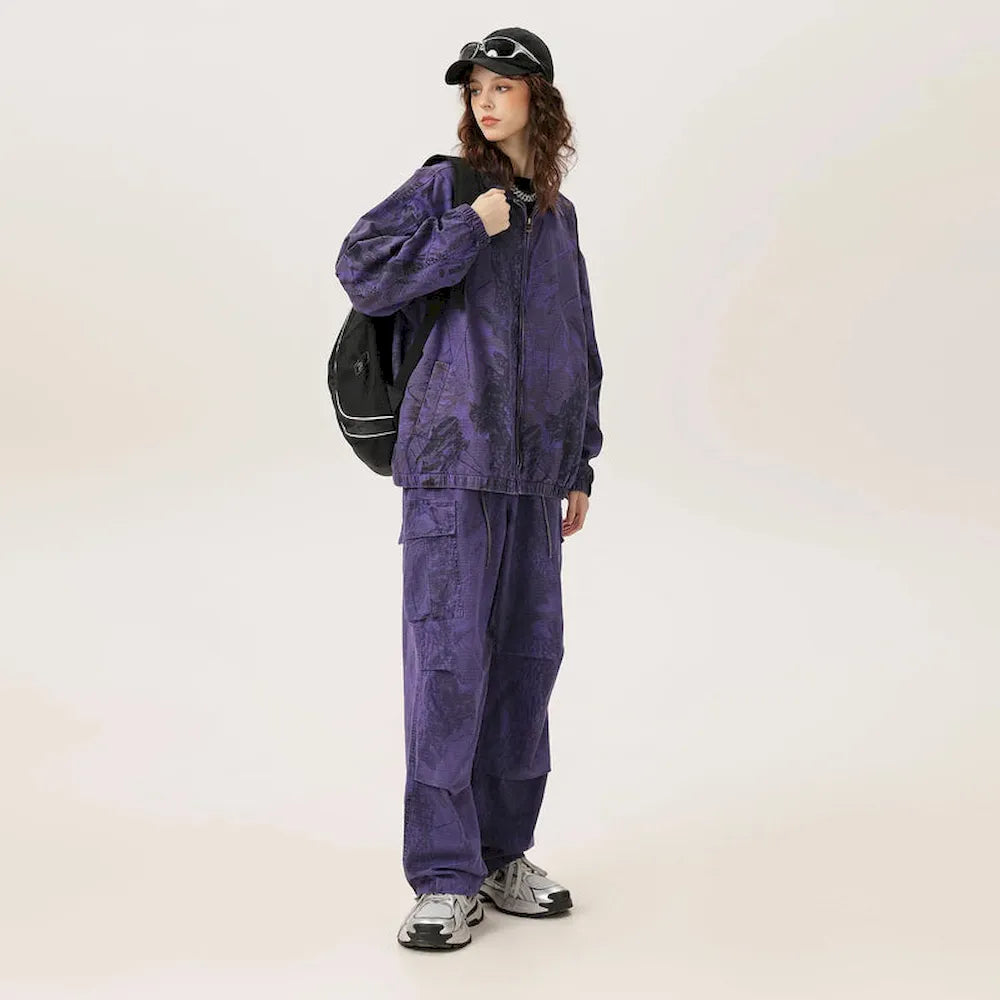 BLACKARMADA Unisex Baggy Cargo Pants β 100% Cotton, Wide Leg Work & Hiking Trousers