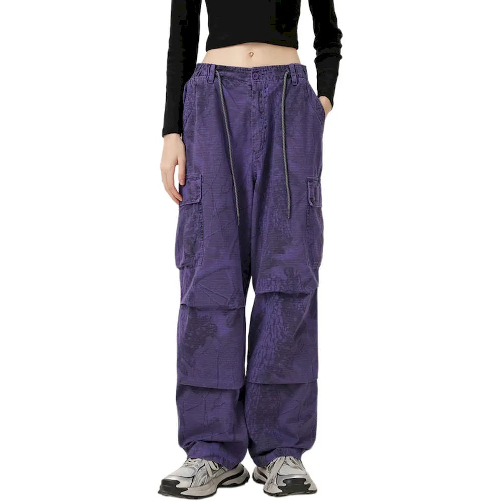 BLACKARMADA Unisex Baggy Cargo Pants β 100% Cotton, Wide Leg Work & Hiking Trousers