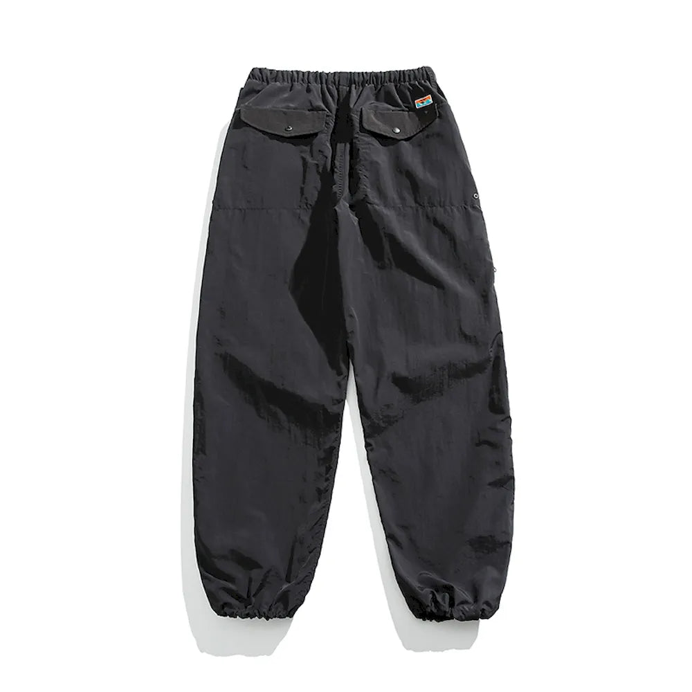 BLACKARMADA Parachute Cargo Pants – Quick Dry, Lightweight Joggers for Men & Women