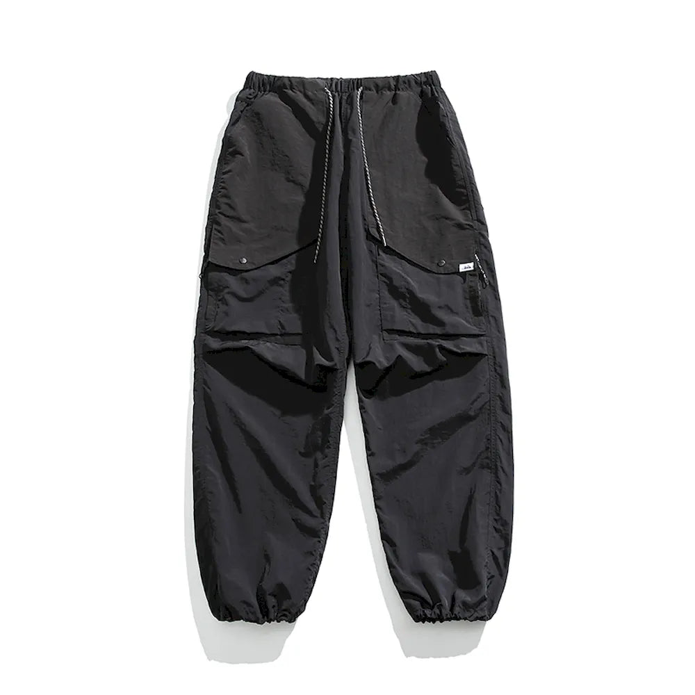 BLACKARMADA Parachute Cargo Pants – Quick Dry, Lightweight Joggers for Men & Women