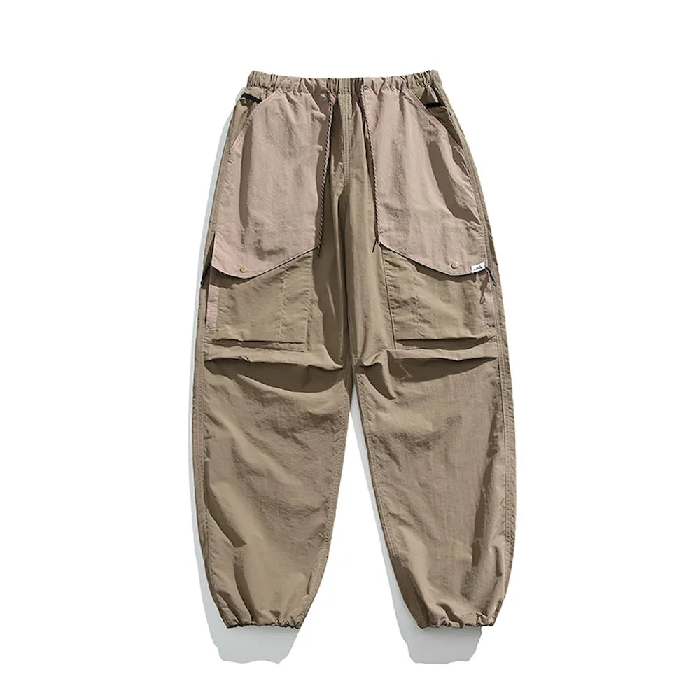 BLACKARMADA Parachute Cargo Pants – Quick Dry, Lightweight Joggers for Men & Women