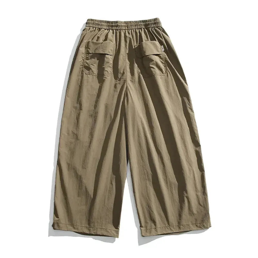 BLACKARMADA Unisex Baggy Paratrooper Pants – Lightweight Y2K Track Pants, Wide Leg
