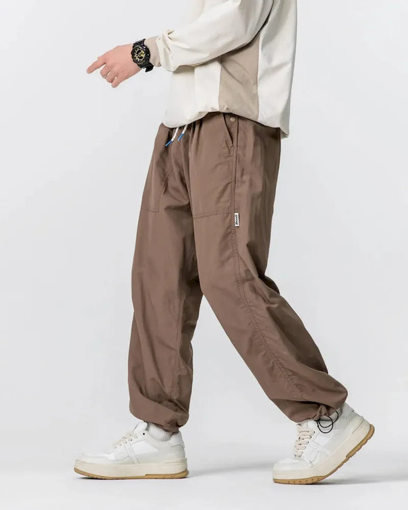 BLACKARMADA Waterproof Baggy Parachute Pants – Breathable Quick-Dry Joggers for Hiking & Outdoor Activities