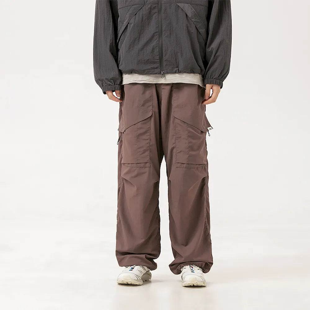 BLACKARMADA Parachute Cargo Pants – Quick Dry, Lightweight Joggers for Men & Women