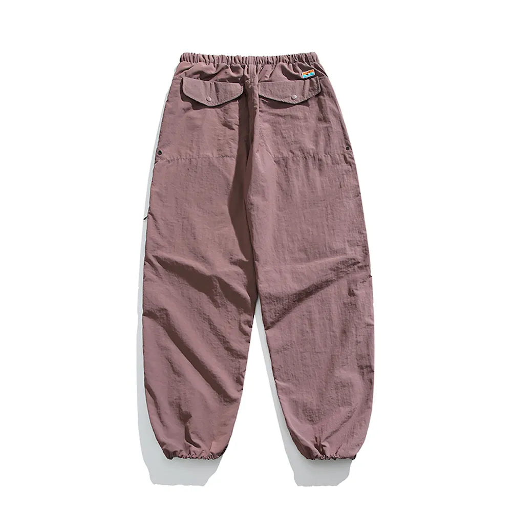 BLACKARMADA Parachute Cargo Pants – Quick Dry, Lightweight Joggers for Men & Women