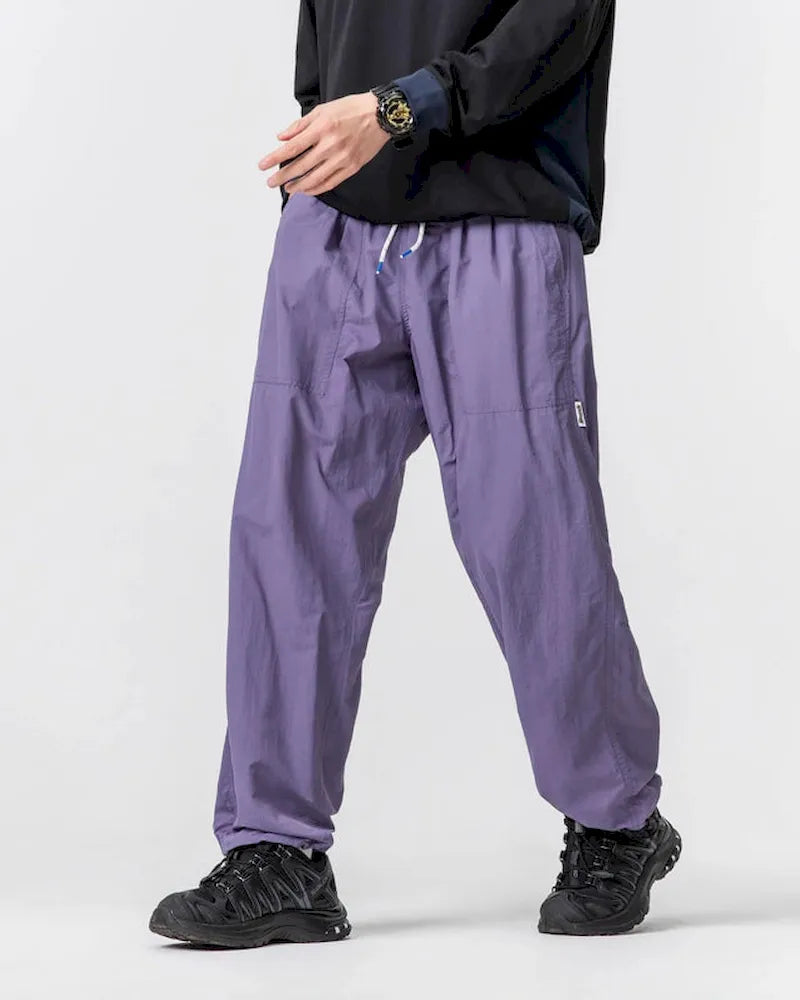 BLACKARMADA Waterproof Baggy Parachute Pants – Breathable Quick-Dry Joggers for Hiking & Outdoor Activities