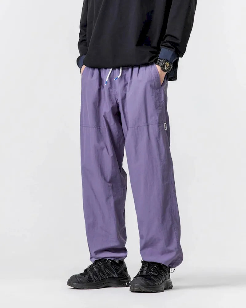 BLACKARMADA Waterproof Baggy Parachute Pants – Breathable Quick-Dry Joggers for Hiking & Outdoor Activities