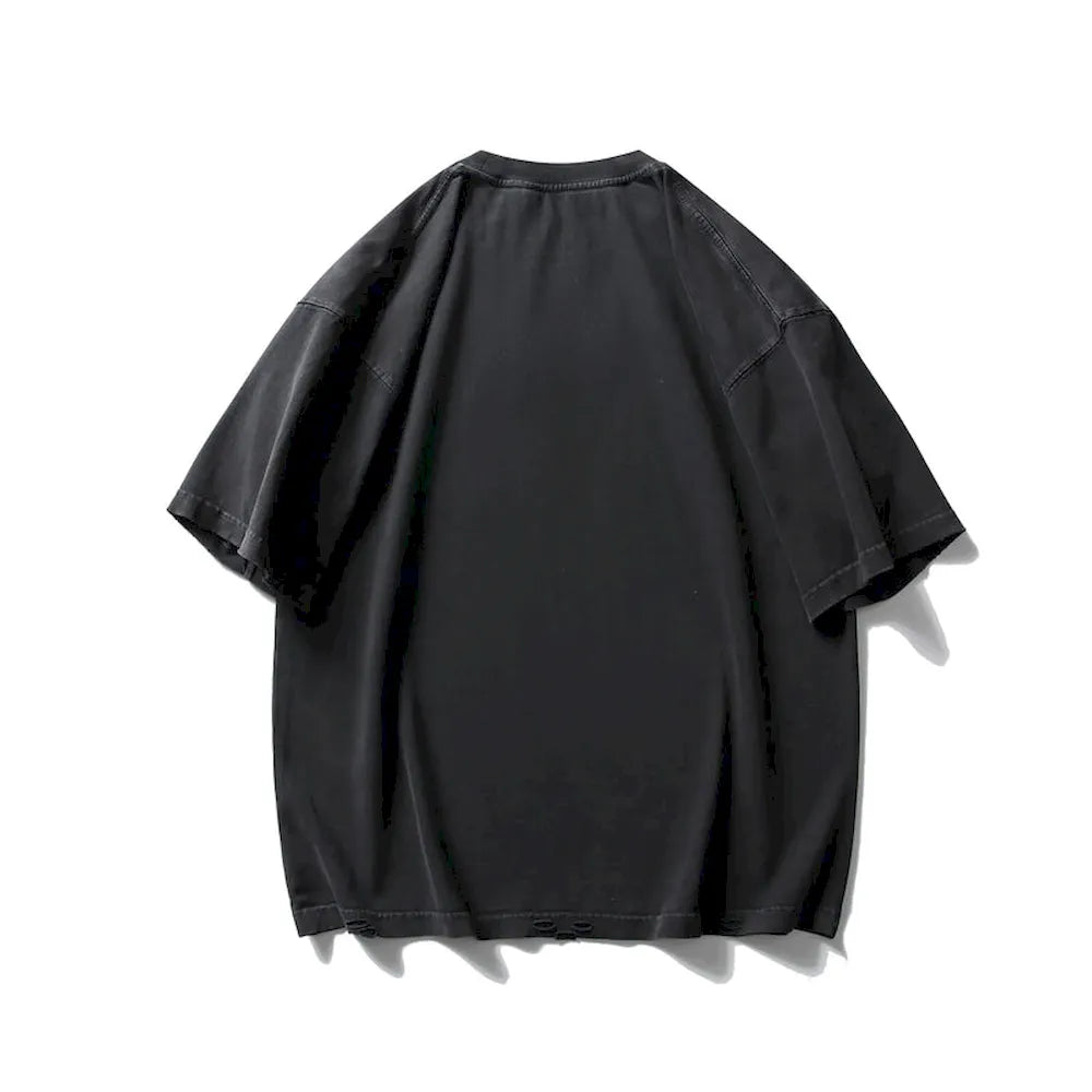 BLACKARMADA Unisex Oversized T-Shirt - Minimalist, 100% Cotton Casual Wear