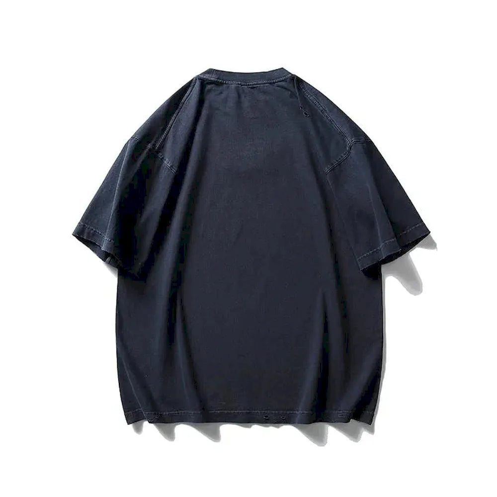 BLACKARMADA Unisex Oversized T-Shirt - Minimalist, 100% Cotton Casual Wear