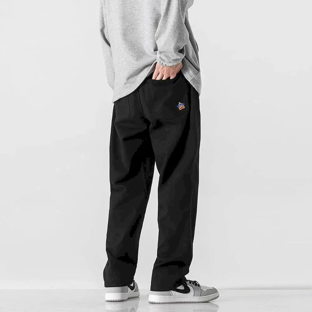 BLACKARMADA Men & Women Vintage Washed Cotton Work Pants – Slim Fit, Unisex