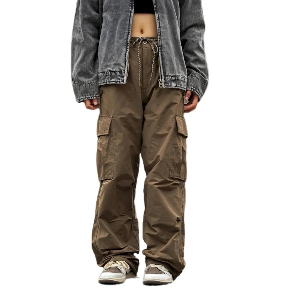 BLACKARMADA Unisex Baggy Parachute Cargo Pants โ Lightweight, Wide Leg Work & Hiking