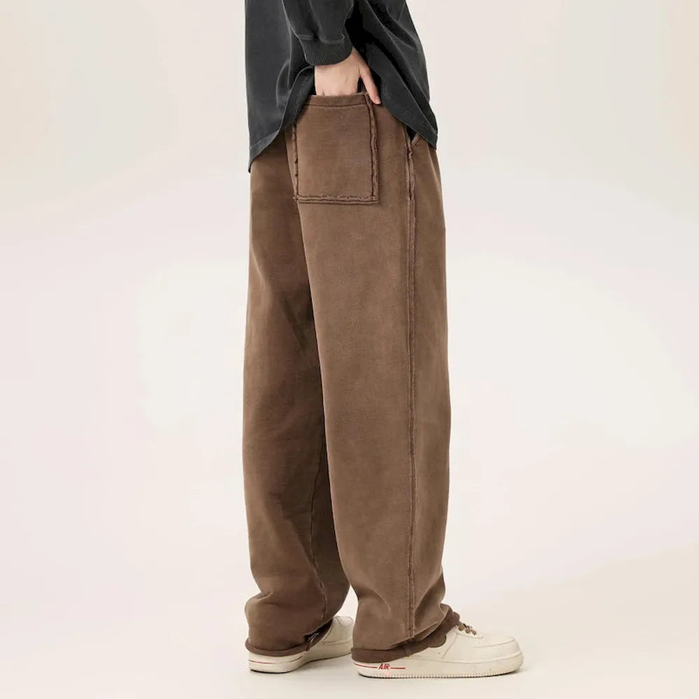 BLACKARMADA Vintage Baggy Sweatpants | 100% Cotton Washed Drawstring Work Pants