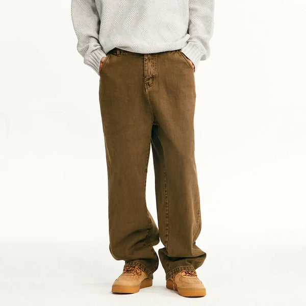 BLACKARMADA Unisex Wide Leg Cargo Pants | 100% Cotton Baggy Work Trousers for Men & Women