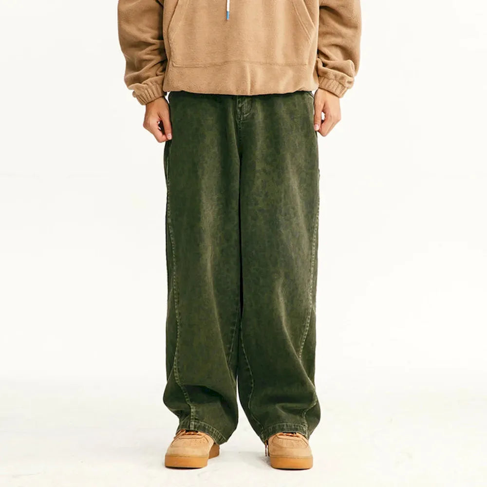 BLACKARMADA Unisex Wide Leg Cargo Pants | 100% Cotton Baggy Work Trousers for Men & Women