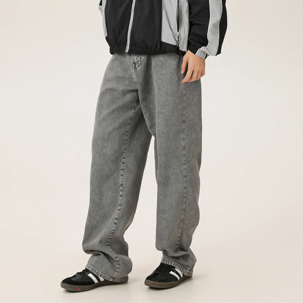 BLACKARMADA Unisex Vintage Washed Heavy Cotton Carpenter Cargo Pants ¨C Baggy Straight-Leg Workwear