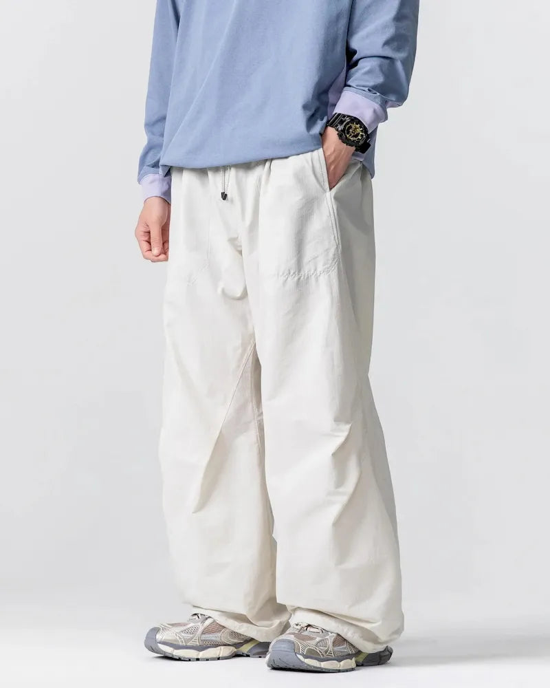 BLACKARMADA Unisex Lightweight Waterproof Baggy Hiking Pants,Parachute Work Pants,Wide Leg Summer Sweatpants,Fishing Trousers