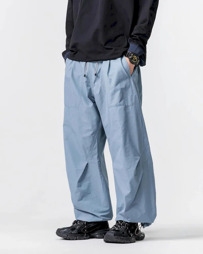 BLACKARMADA Unisex Lightweight Waterproof Baggy Hiking Pants,Parachute Work Pants,Wide Leg Summer Sweatpants,Fishing Trousers