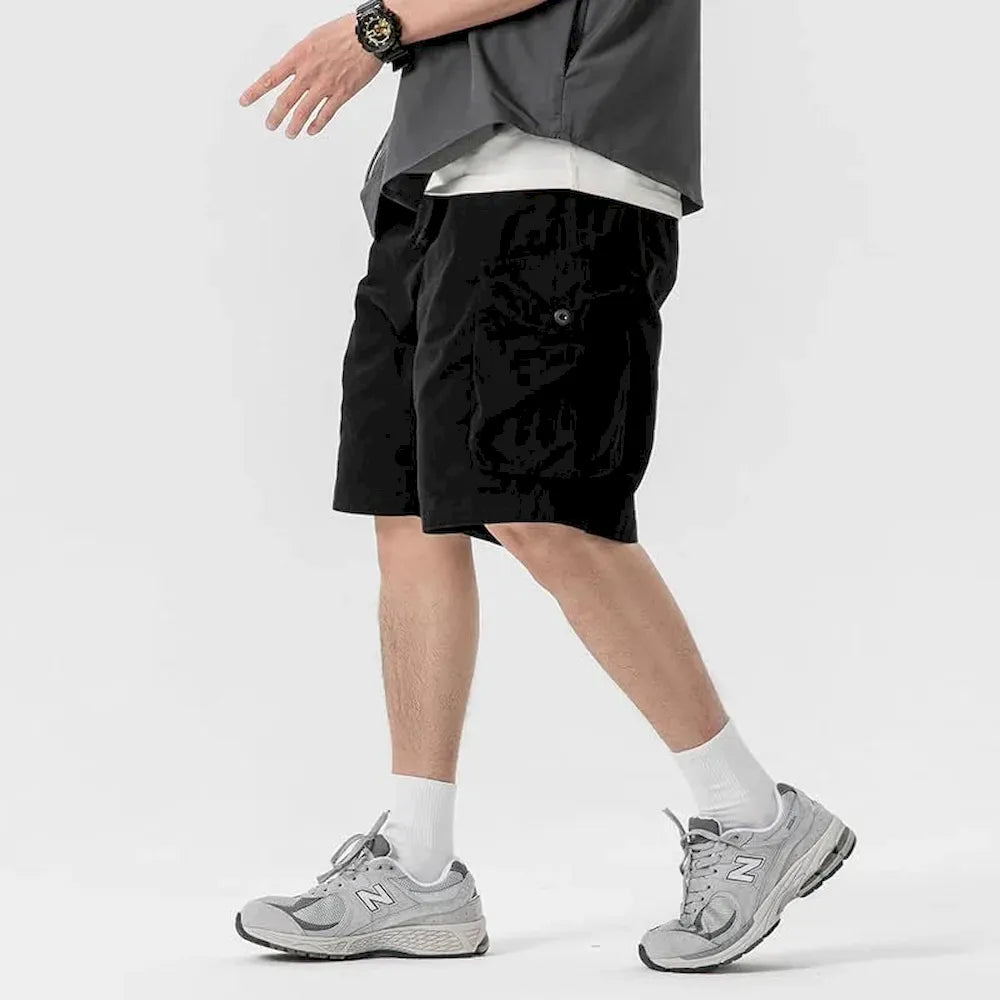 BLACKARMADA Unisex Oversized Camo Cargo Shorts – Streetwear for Men & Women