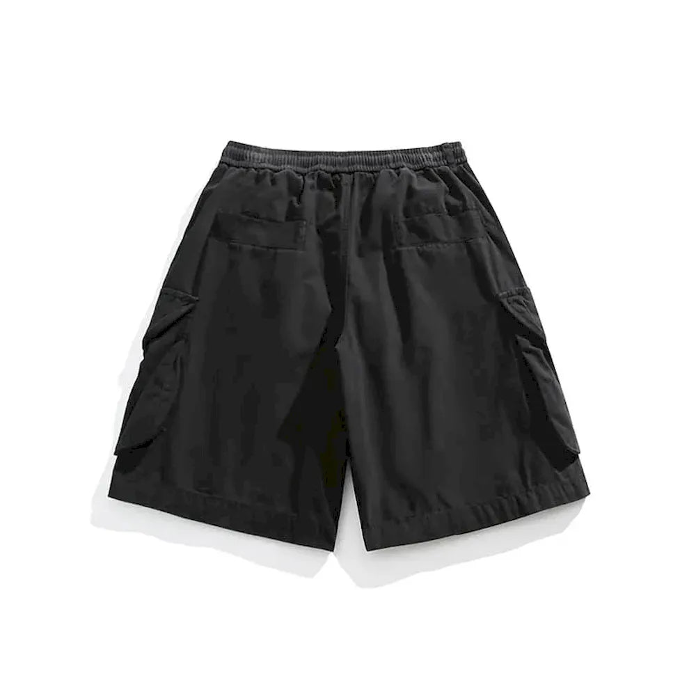 BLACKARMADA Unisex Oversized Camo Cargo Shorts – Streetwear for Men & Women