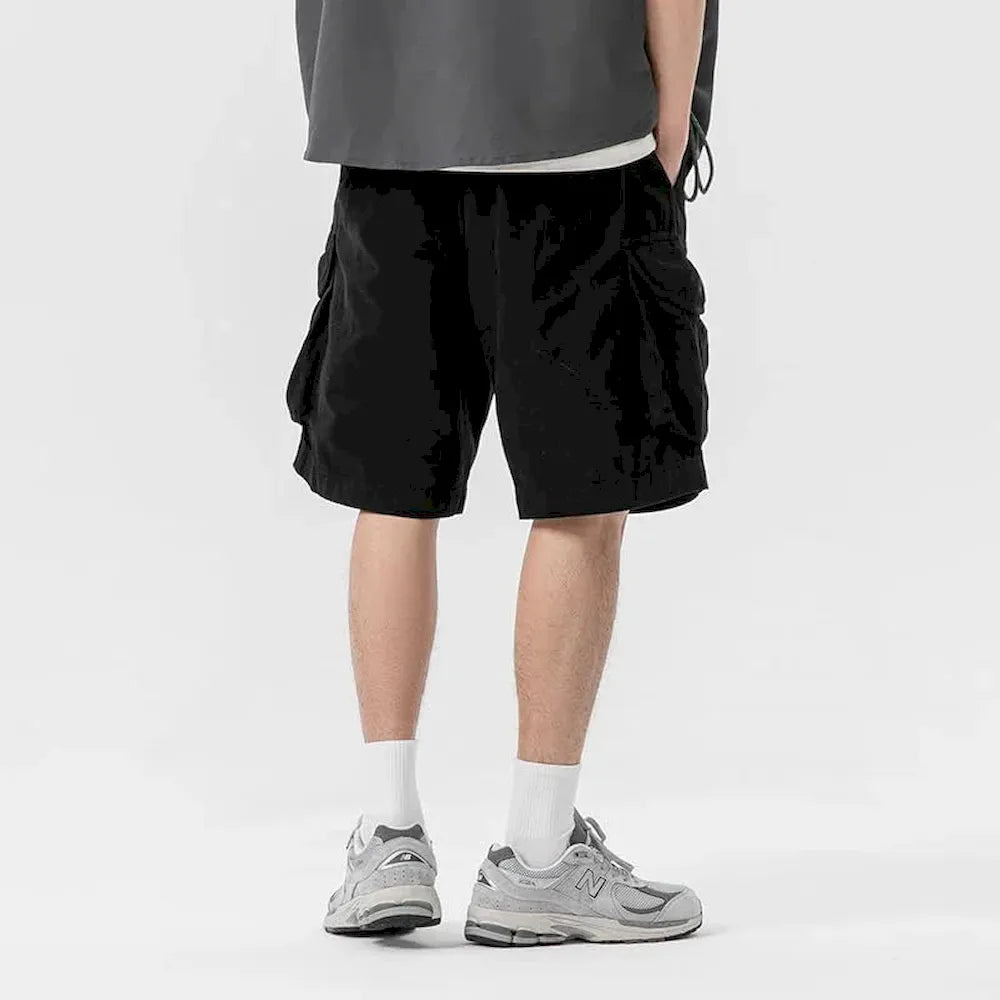 BLACKARMADA Unisex Oversized Camo Cargo Shorts – Streetwear for Men & Women